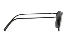Shop GIORGIO ARMANI Round Sunglasses in Matte Black online.