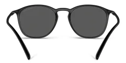 Shop GIORGIO ARMANI Round Sunglasses in Matte Black online.