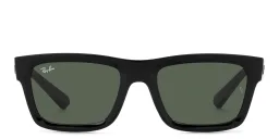 Shop Ray-Ban Warren Unisex Rectangle Sunglasses in Black online.