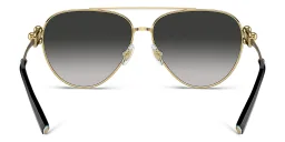 Shop TIFFANY Aviator Sunglasses in Gold online.