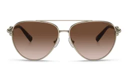 Shop TIFFANY Aviator Sunglasses in Pale Gold online.
