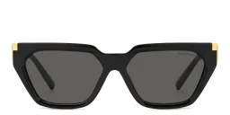 Shop TIFFANY Irregular Sunglasses in Black online.