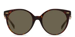 Shop VERSACE Medusa Round Sunglasses in Havana online.
