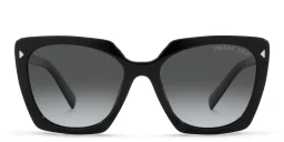 Shop PRADA Square Sunglasses in Black online.
