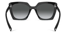 Shop PRADA Square Sunglasses in Black online.