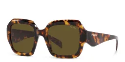 Shop PRADA Oversized Pillow Sunglasses in Tortoise online.