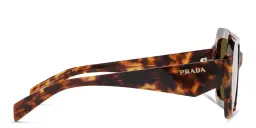 Shop PRADA Oversized Pillow Sunglasses in Tortoise online.