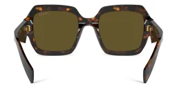 Shop PRADA Oversized Pillow Sunglasses in Tortoise online.