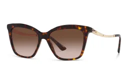 Shop BVLGARI Cat-Eye Sunglasses in Havana online.