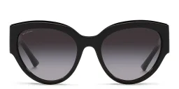 Shop BVLGARI Butterfly Sunglasses in Black online.