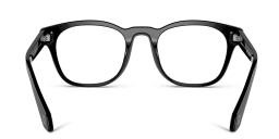 Shop GIORGIO ARMANI Square Eyeglasses in Black online.