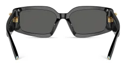 Shop TIFFANY Rectangle Sunglasses in Black online.