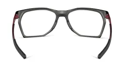 Shop Oakley Wide Rectangle Eyeglasses in Satin Grey Smoke online.