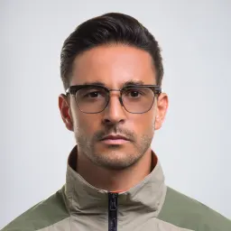 Shop AKONI Irregular Eyeglasses in Black online.