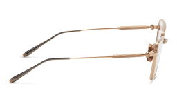 Shop AKONI Cat-Eye Eyeglasses in Gold online.