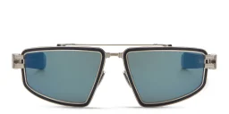 Shop BALMAIN Unisex Aviator Sunglasses in Silver online.