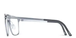 Shop Silhouette Rectangle Eyeglasses in Grey online.