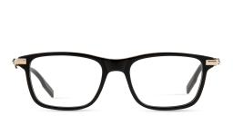 Shop MONTBLANC Rectangle Eyeglasses in Black online.