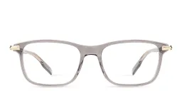 Shop MONTBLANC Rectangle Eyeglasses in Grey online.