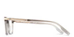 Shop MONTBLANC Rectangle Eyeglasses in Grey online.