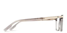 Shop MONTBLANC Rectangle Eyeglasses in Grey online.
