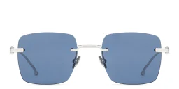 Shop Cartier Pasha de Cartier Rimless Rectangle Sunglasses in Silver online.