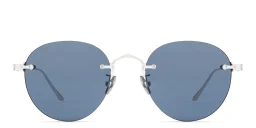 Shop Cartier Signature 'C'de Cartier Round Sunglasses in Silver online.