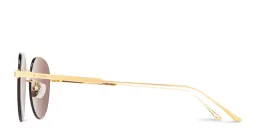 Shop Cartier Signature 'C'de Cartier Round Sunglasses in Gold online.