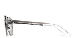 Shop MONTBLANC Pilot Sunglasses in Silver online.