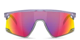 Shop Oakley BXTR Unisex Half-Rim Mask Sunglasses in Translucent Lilac online.