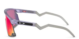 Shop Oakley Unisex Half-Rim Mask Sunglasses in Translucent Lilac online.