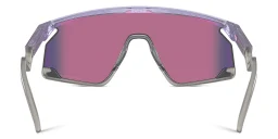 Shop Oakley Unisex Half-Rim Mask Sunglasses in Translucent Lilac online.