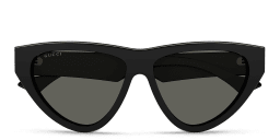 Shop GUCCI Cat-Eye Sunglasses in Black online.