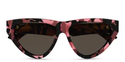 Shop GUCCI Cat-Eye Sunglasses in Havana online.