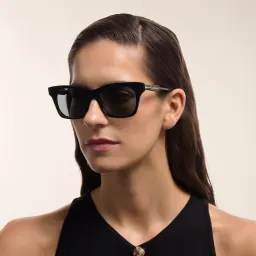 Shop GUCCI Cat-Eye Sunglasses in Black online.