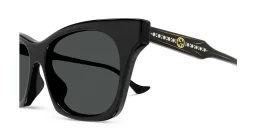 Shop GUCCI Cat-Eye Sunglasses in Black online.