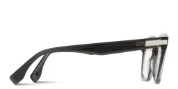 Shop FENDI Essential Square Eyeglasses in Transparent Grey online.