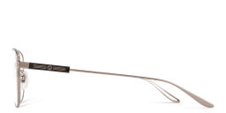 Shop GUCCI Wide Rectangle Eyeglasses in Silver online.