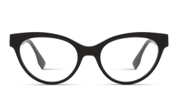 Shop FENDI O'Lock Cat-Eye Eyeglasses in Black online.