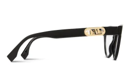 Shop FENDI O'Lock Cat-Eye Eyeglasses in Black online.