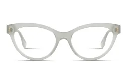 Shop FENDI O'Lock Cat-Eye Eyeglasses in Green online.