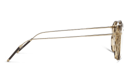 Shop OLIVER PEOPLES Unisex Square Eyeglasses in Gold/Tuscany Tortoise online.
