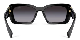 Shop MIU MIU Rectangle Sunglasses in Black online.