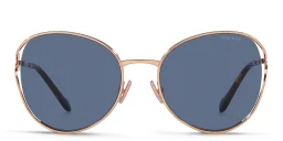Shop MIU MIU Oversized Panthos Sunglasses in Rose Gold online.