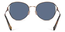 Shop MIU MIU Oversized Panthos Sunglasses in Rose Gold online.