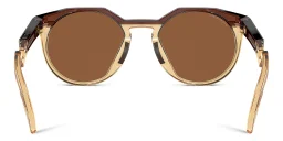 Shop Oakley HSTN Round Sunglasses in Brown online.