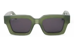 Shop OFF WHITE Unisex Square Sunglasses in Green online.