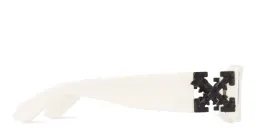 Shop OFF WHITE Roma Unisex Rectangle Sunglasses in White online.