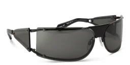Shop OFF WHITE Unisex Wide Irregular Sunglasses in Black online.