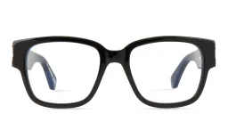 Shop OFF WHITE Style 47 Unisex Square Eyeglasses in Black online.
